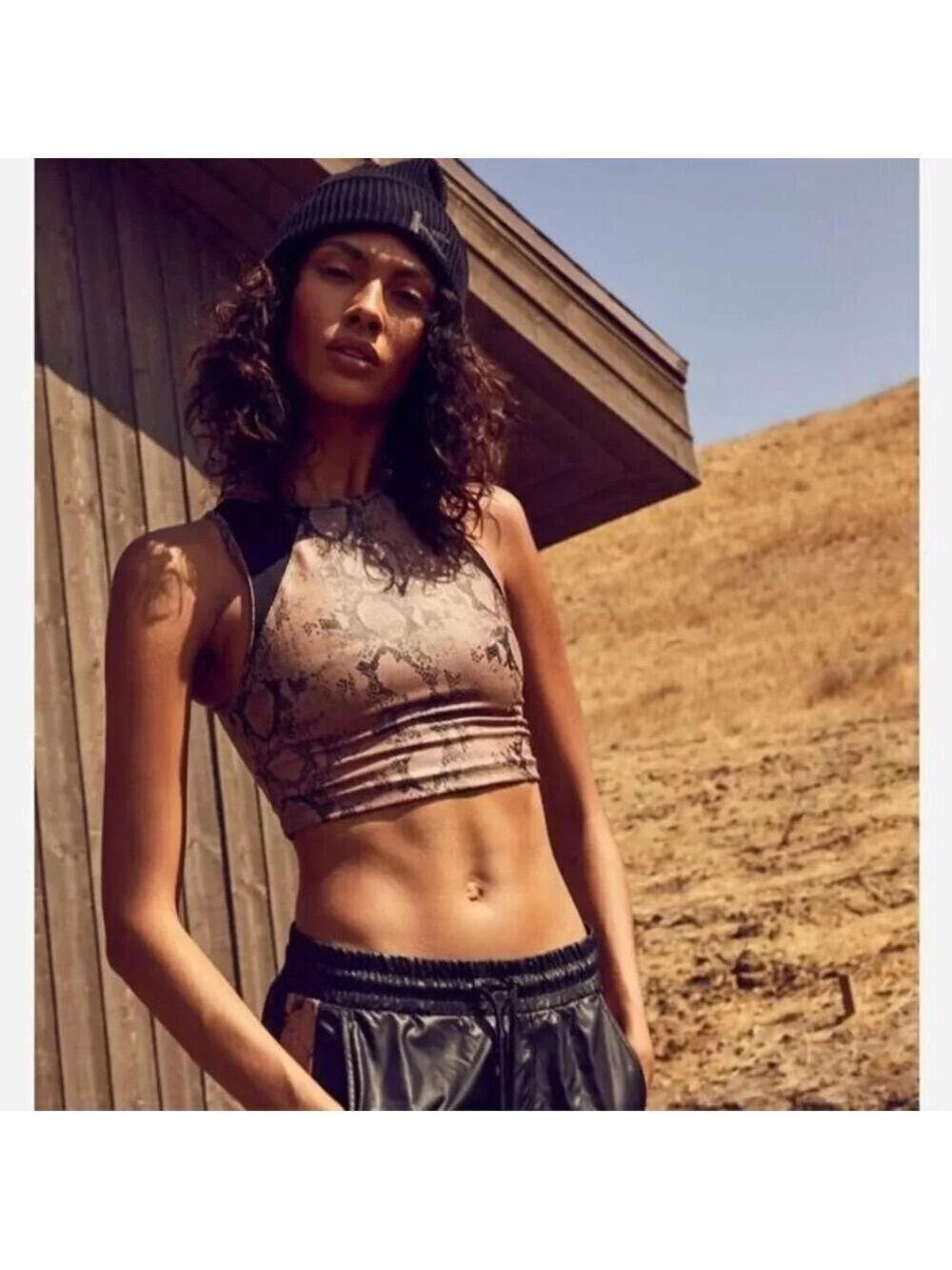 KORAL Bra React Brown Python/Black - Picture 1 of 9